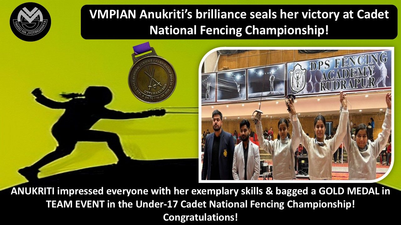 Anukriti, Gold in Team Fencing at National Championship