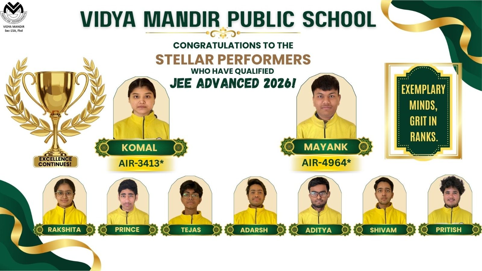 Scholastic Achievements