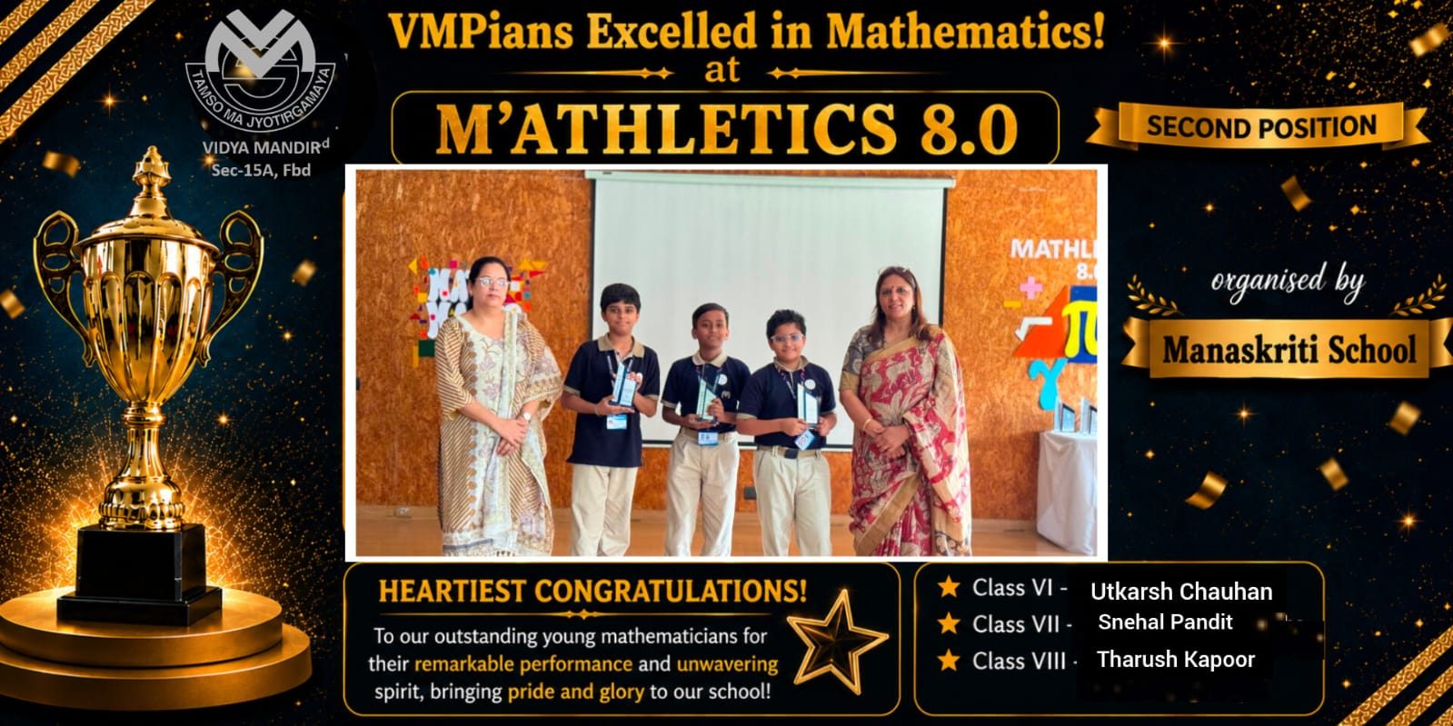 VMPians Excel at Mathletics 8.0